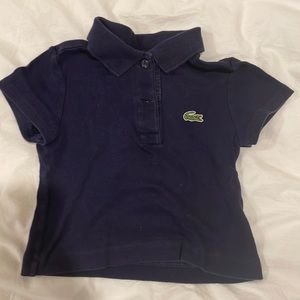 Navy Lacoste size 2 collared shirt